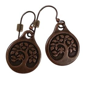 Unbranded Tree of Life Earrings Women OS Copper Excellent Boho Antique Drop